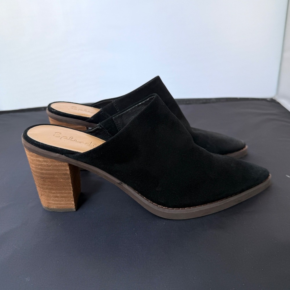 Splendid Suede Block Heel Mules Women's X
